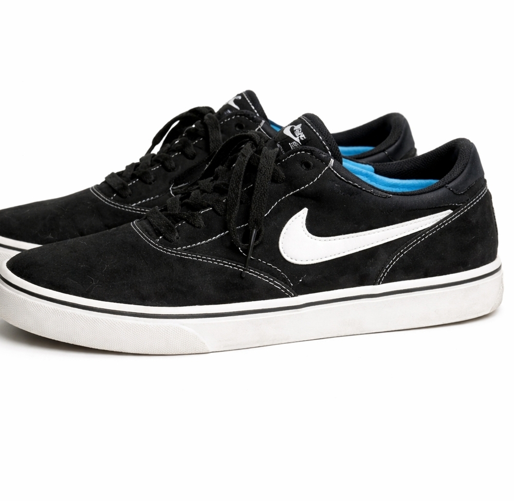 Nike SB Check Solar Canvas Skate Shoes Men's Size 9 Black White